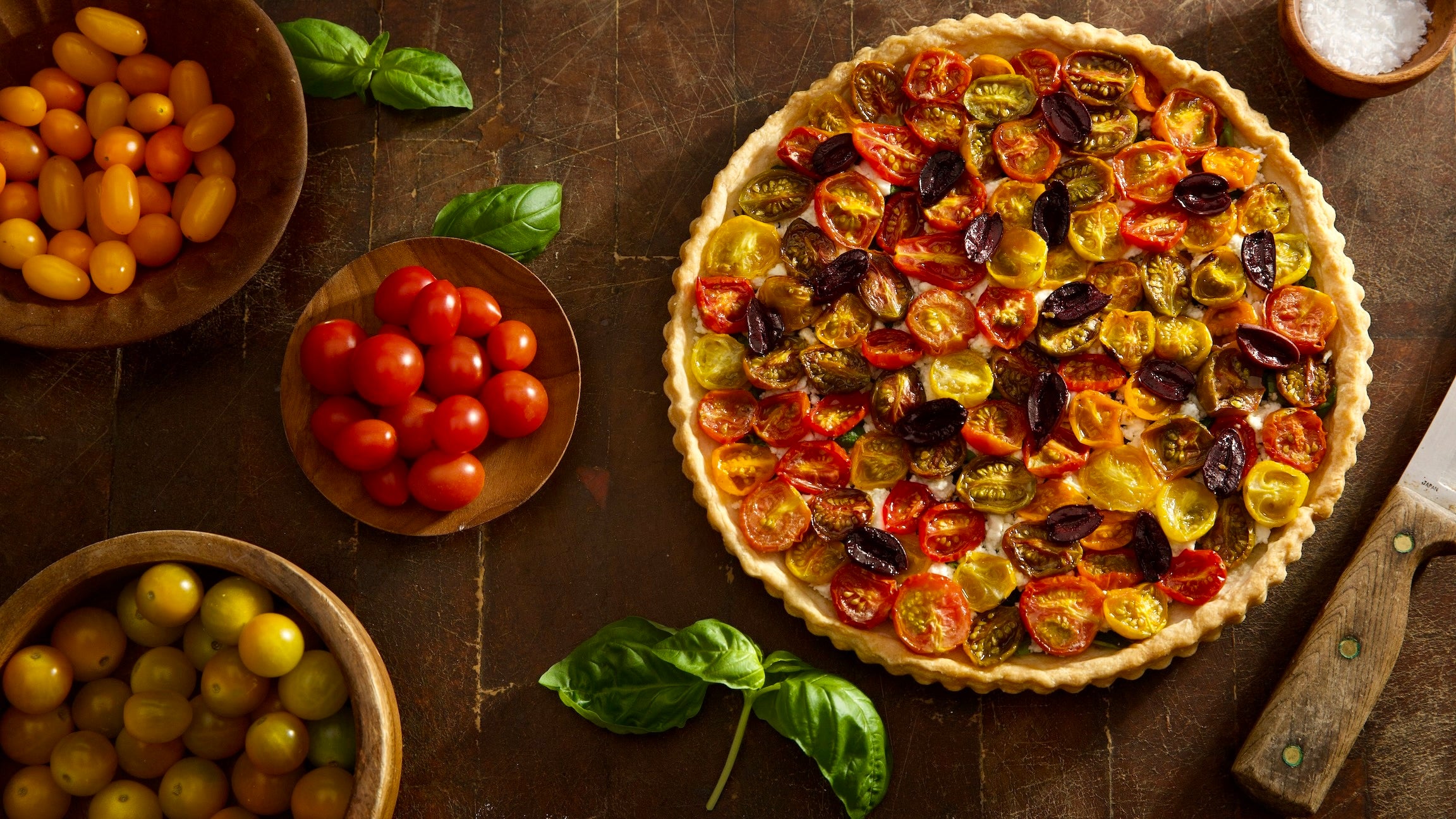 Roasted Cherry Tomato and Goat Cheese Tart – The Ranch Table