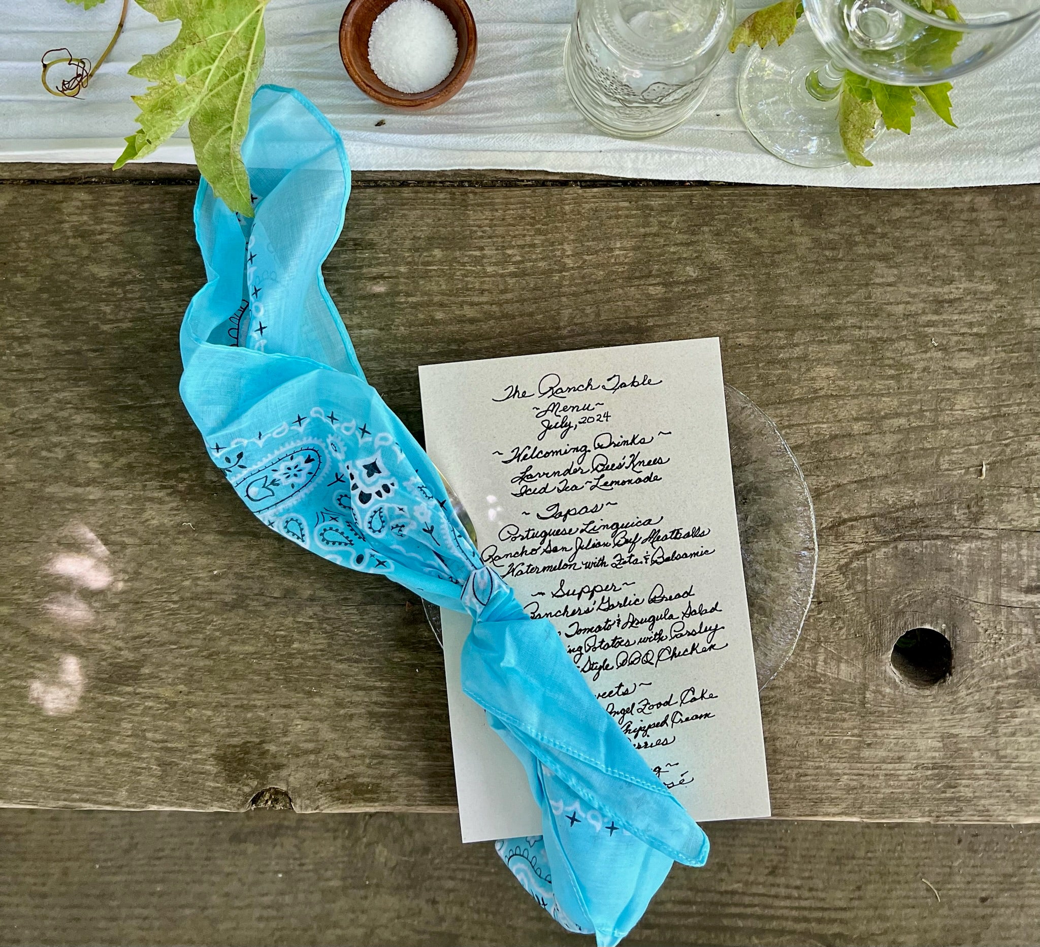 The Menu – The Ranch Table