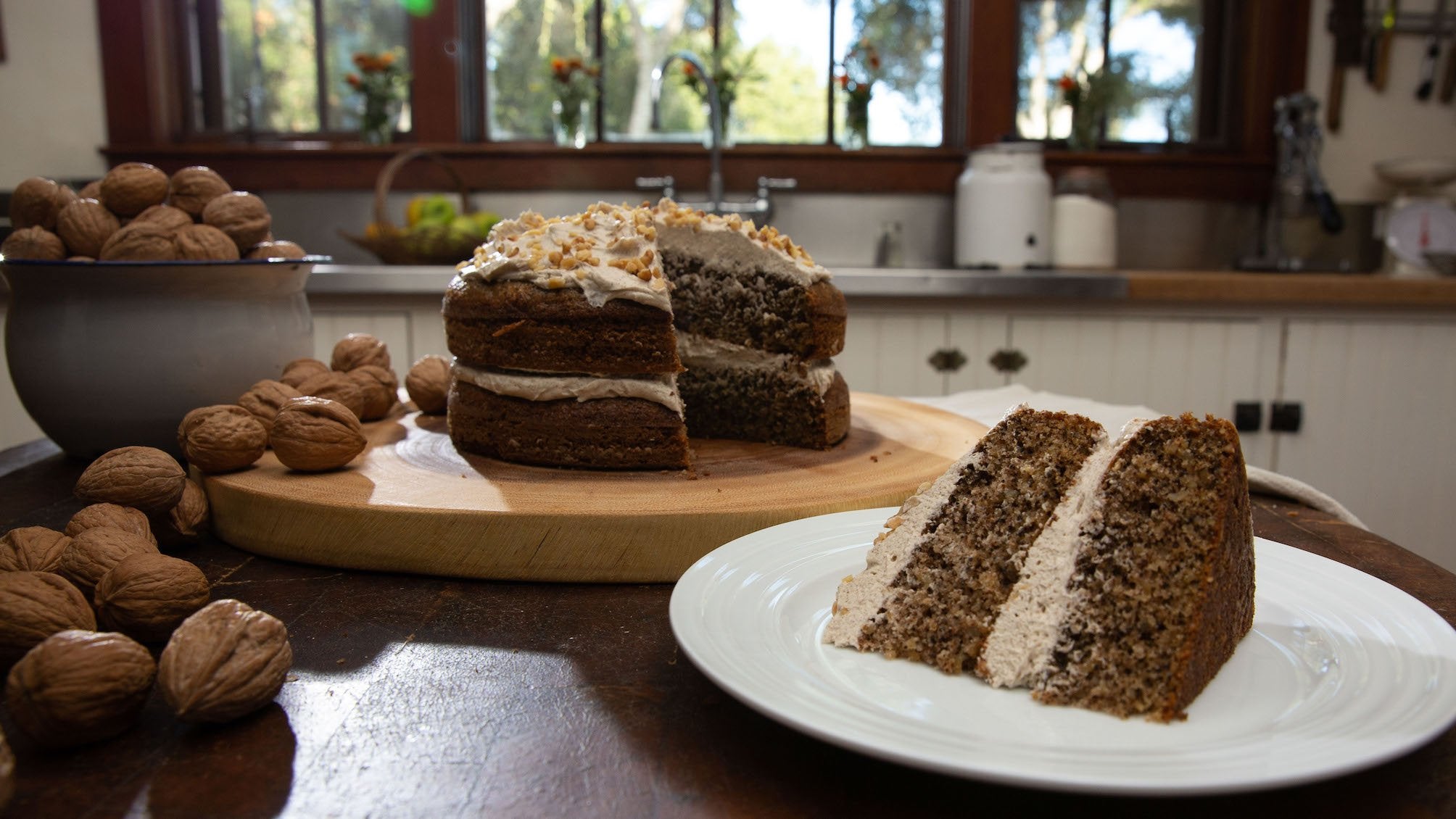 Walnut Cake with Browned Buttercream Frosting – The Ranch Table