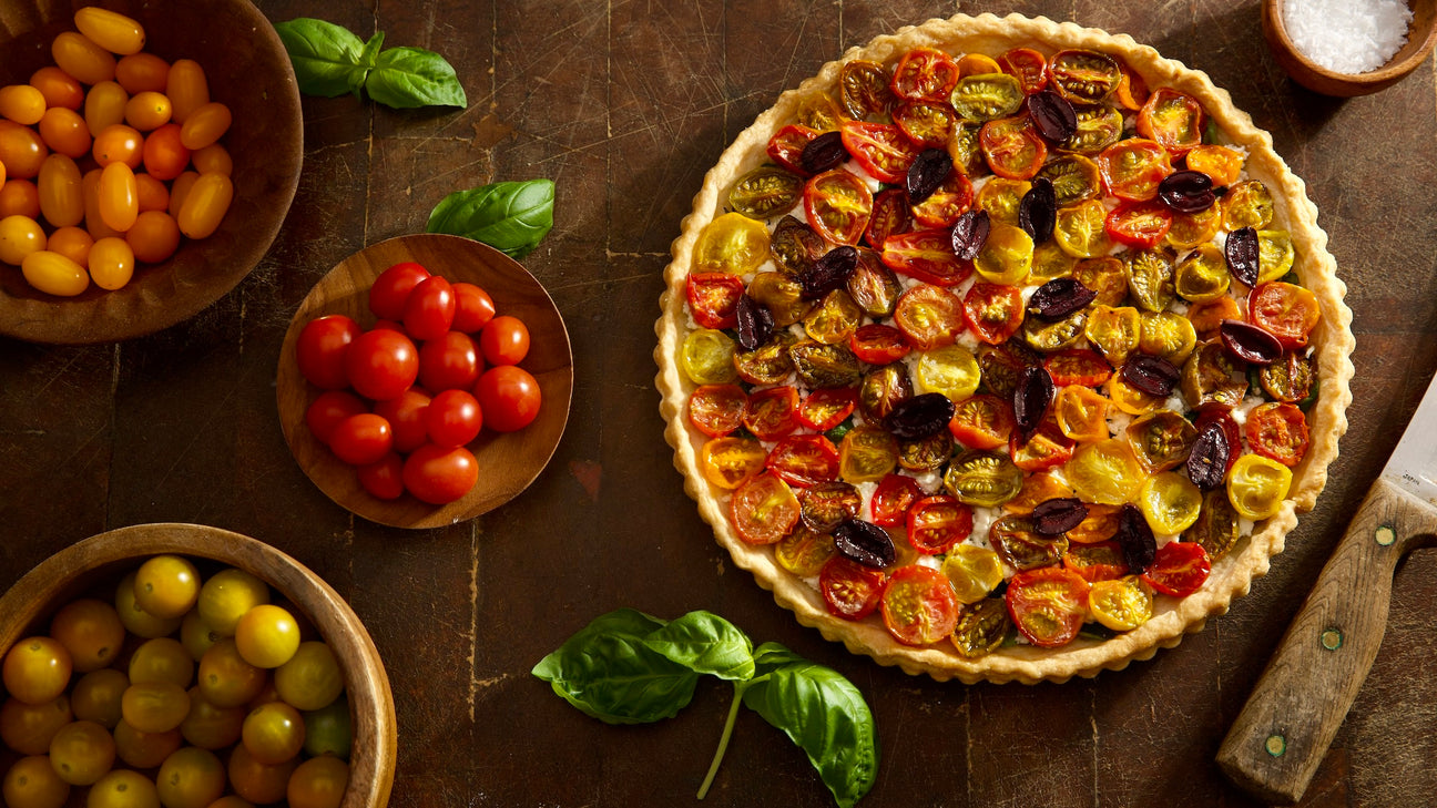 Roasted Cherry Tomato and Goat Cheese Tart – The Ranch Table