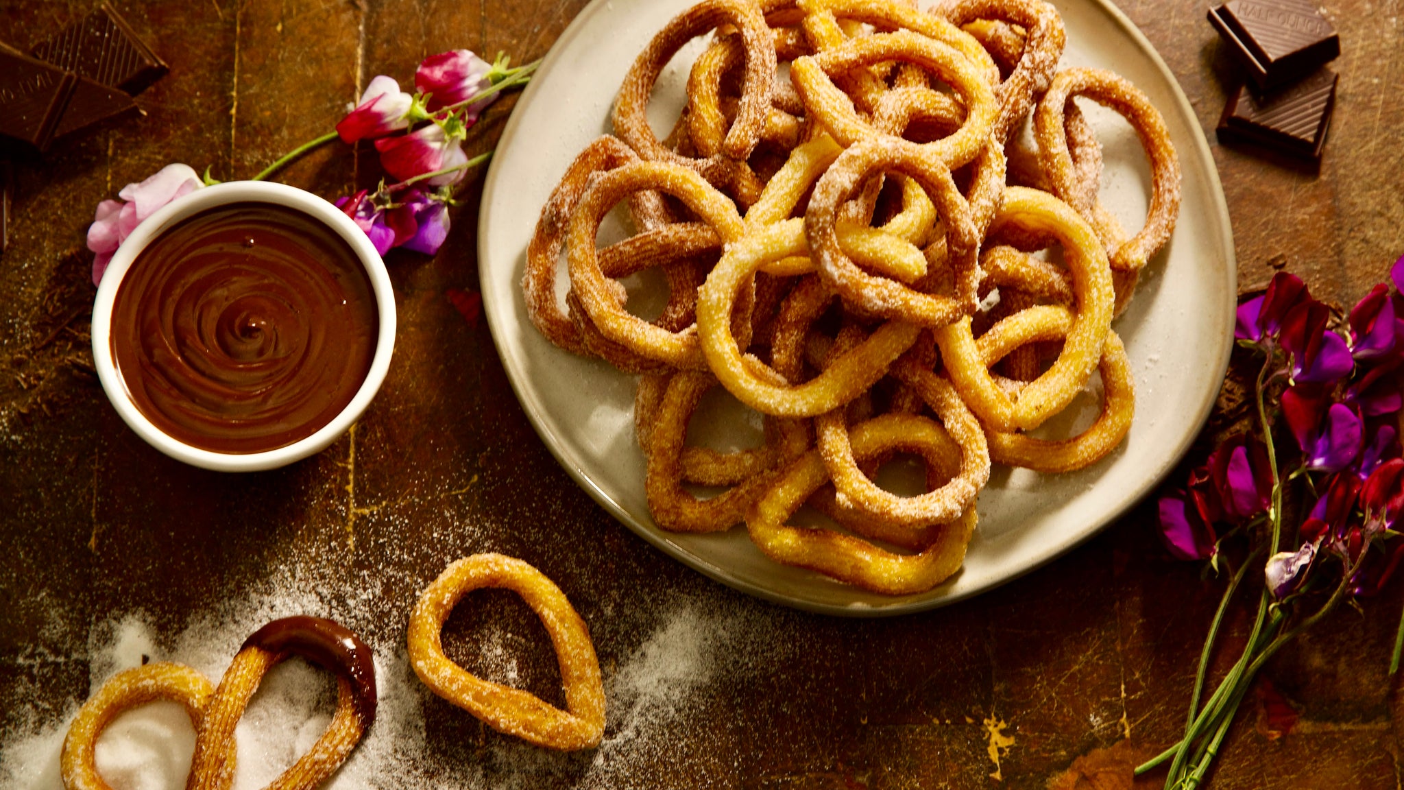 Spanish Churros with Chocolate Dip