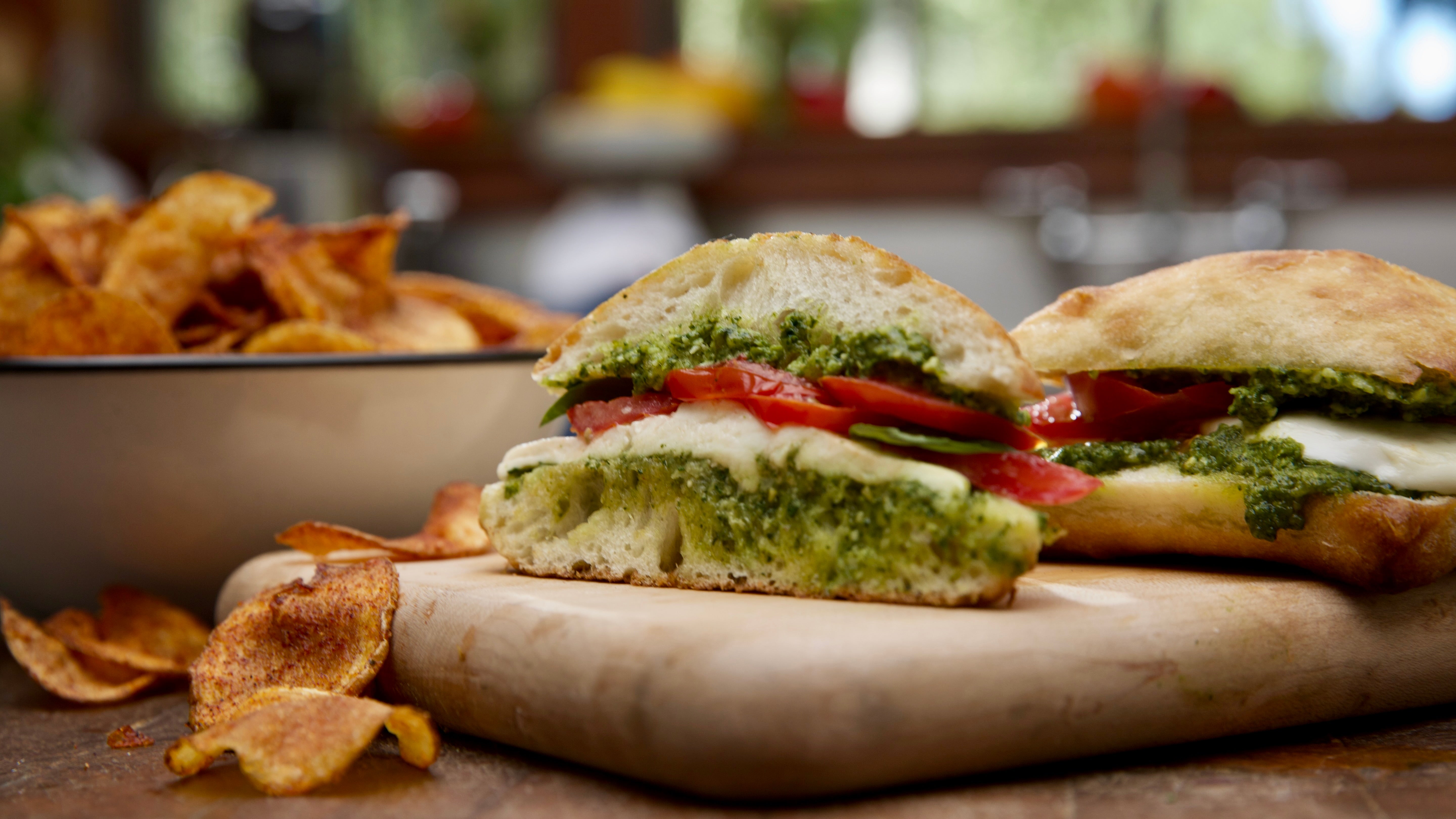 Pesto Caprese Sandwiches – The Ranch Table