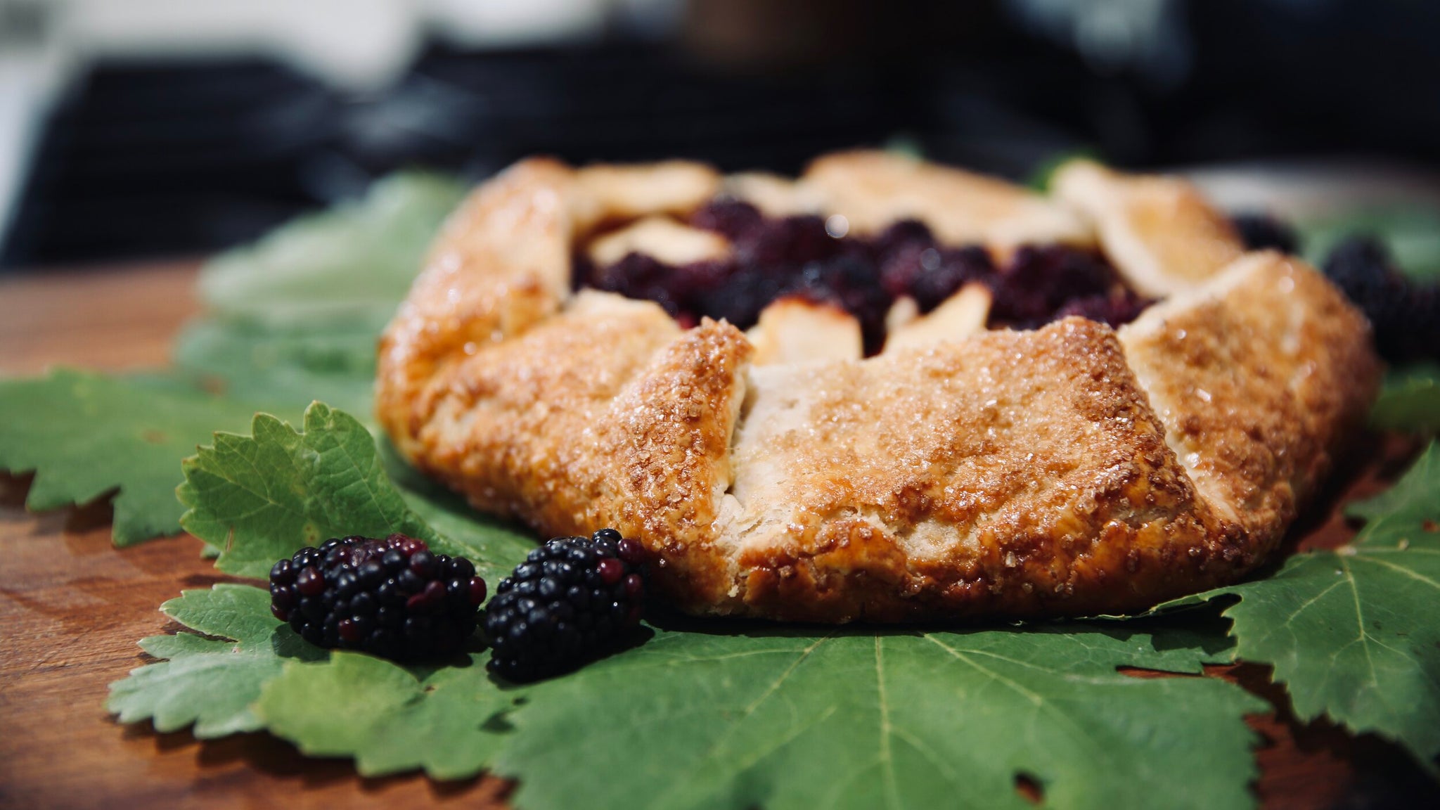Apple and Blackberry Galette