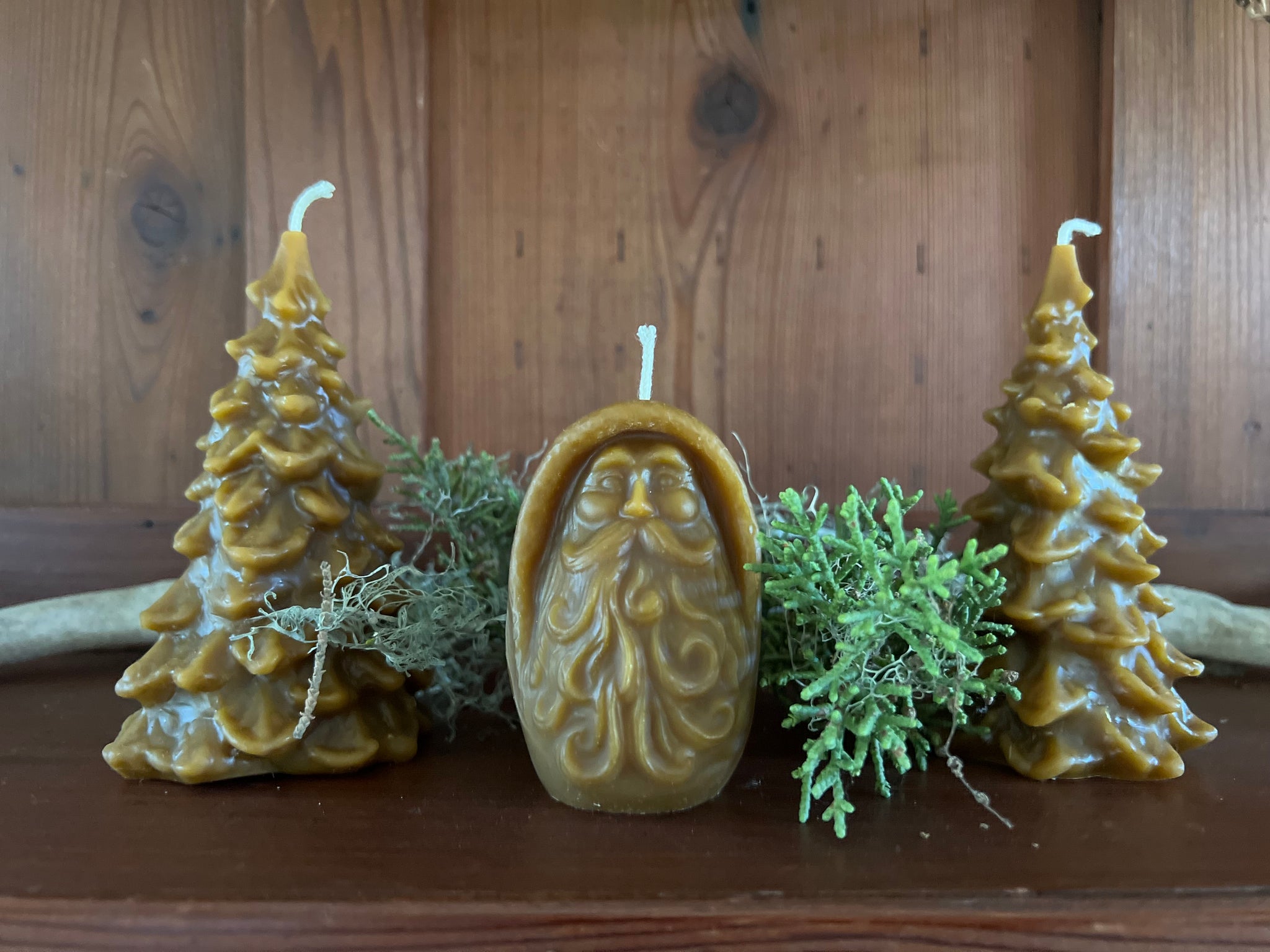 Old Man Winter Holiday Candles